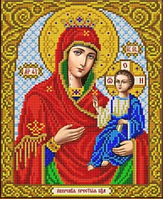 Икона для вышивки бисером Пресвятая Богородица Иверская Цена указана без бисера