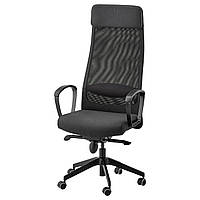 Крісло офісне IKEA MARKUS темно-сірий 702.611.50