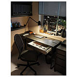 Комп'ютерний стіл MICKE 105х50 см чорно-коричневий  102.447.43, фото 3