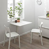 Столик складний настінний  IKEA NORBERG 74x60 см 301.805.04, фото 2