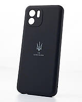 Silicone Case Samsung A13 4G Black (Тризуб)