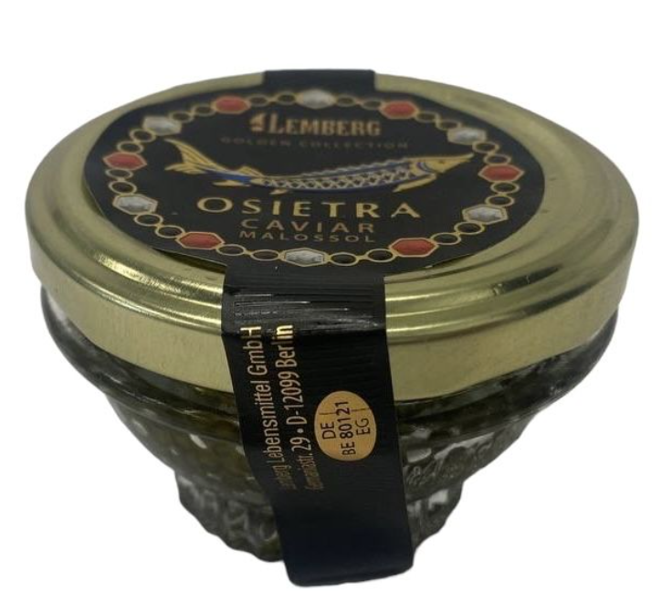 Ікра чорна осетрова, Лемберг, 50 грамів, фото 1