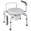 Крісло-туалет з відкидними підлокітниками A8900AD (Nova) для хворих чи інвалідів, фото 3