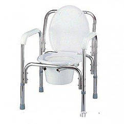 Крісло-туалет NOVA B8500CA із санітарним оснащенням, навантаження до 130 кг