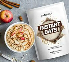 Вівсяне борошно (вуглеводи) BioTech Instant Oats Gluten Free 1 кг