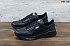 Шкіряні чоловічі кросівки розміри 41-44 на чорній підошві, фото 7