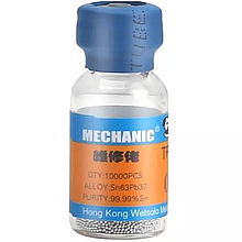 Кулі BGA для накатки процесора Mechanic XZ10 SN63 0.55 mm (10000 шт)