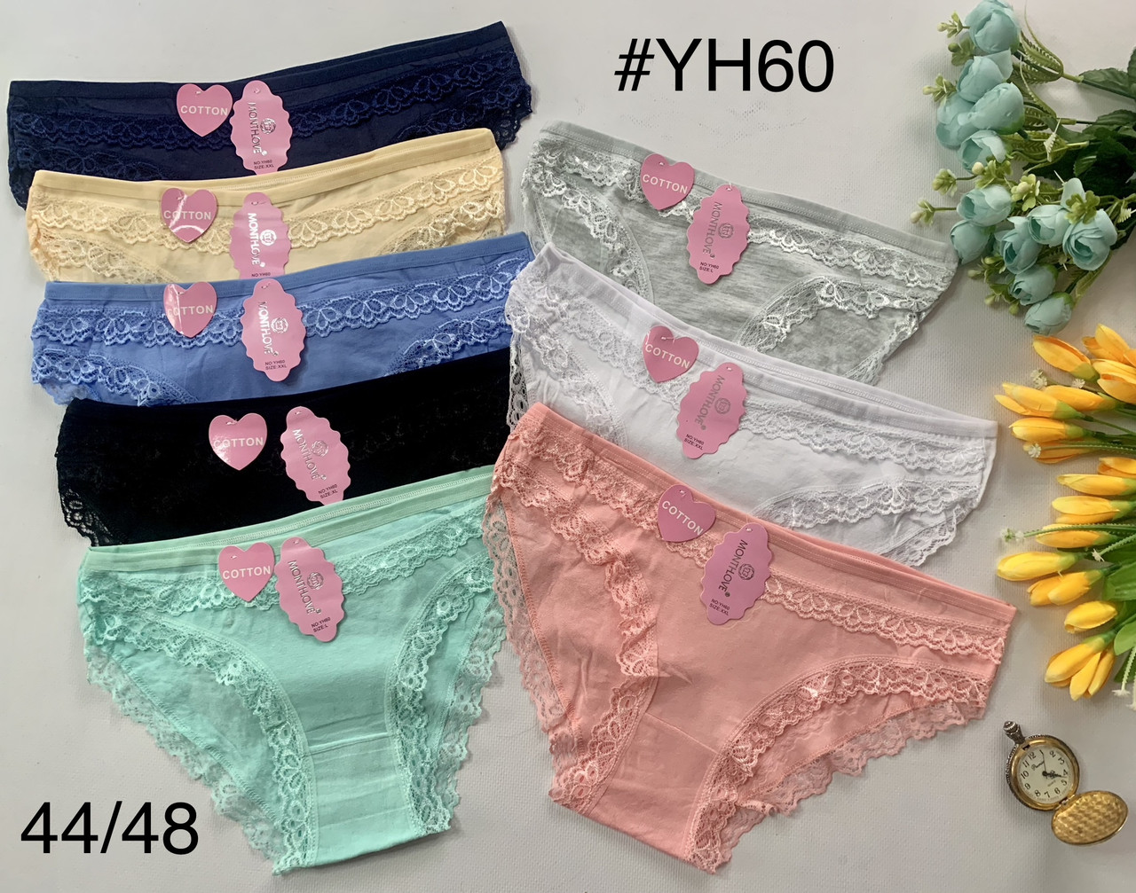 Трусики з круживом по верху і по ніжці