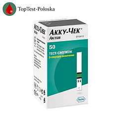 Тест-смужки Акку-Чек Актив 50 штук (Accu-Chek Active) 1 упаковка