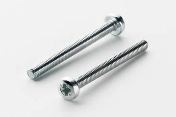 Гвинт метричний із циліндричною закругленою головкою М6*70 DIN 7985 кл. пр. 4,8 цинк білий (пач 25 шт.) APRO