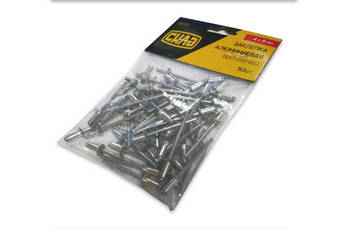 Заклепки 4х16мм витяжні алюмінієві (50шт) СИЛА