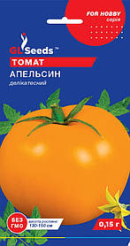 Насіння томат Апельсин (0,15 г) ранньостиглий високорослий, For Hobby, TM GL Seeds
