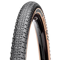 Покрышка 700x38C Maxxis Rambler (38-622) 60TPI, EXO/TR/Tanwall, Foldable, черная с коричневой боковиной