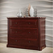 Комод з масиву вільхи на 3 ящики для спальні та вітальні Шопен Мікс меблі, колір на вибір