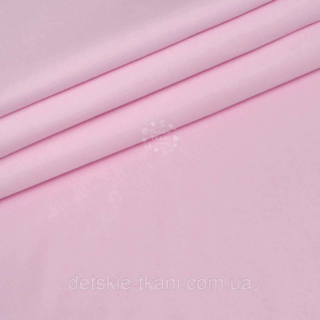 Однотонна фланель світло-рожевого кольору, ширина 240 см, фото 1