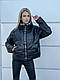 Жіноча шкіряна куртка, пуффер, оверсайз, oversize, єврозима (до 50р.), див.заміри в повному описі товару - фото 1 - id-p1738863601