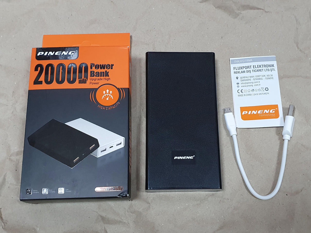 ОПТ PowerBank на 20000 mAh Legend LD4004 зі шкіри