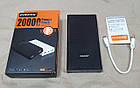 ОПТ PowerBank на 20000 mAh Legend LD4004 зі шкіри, фото 5