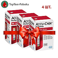 Тест-полоски Акку-Чек Перформа (Accu-Chek Performa) 50 шт. 4 упаковки