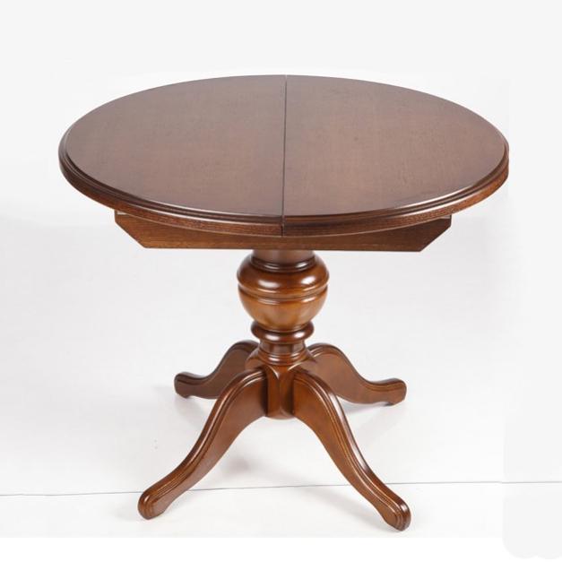 Стіл круглий розкладний Гермес Мікс меблі, колір горіх