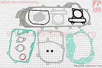 Прокладки двигателя 80cc-47мм, к-кт 13 деталей, длинный вариатор (метал) 50-100сс 4Т