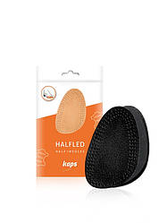Kaps Halfled Black — Шкіряні напівустілки для модельного взуття на підборах, чорні