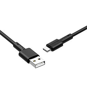 Кабель BOROFONE BX31 USB to Type-C 3A, 1m, silicone, TPE connectors, Black ly