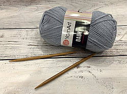 Пряжа для в'язання YarnArt baby. 50 г. 150 м. Колір — 3072 сірий. Акрил