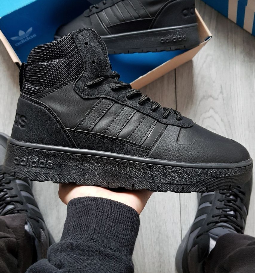 Зимові чоловічі кросівки Adidas Ultra Boost євро-зима-весна термоподкладка. Живе фото, фото 1