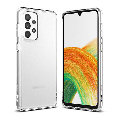 Чохол Silicone Case WS Samsung A33 5G (A336) Прозорий, фото 1