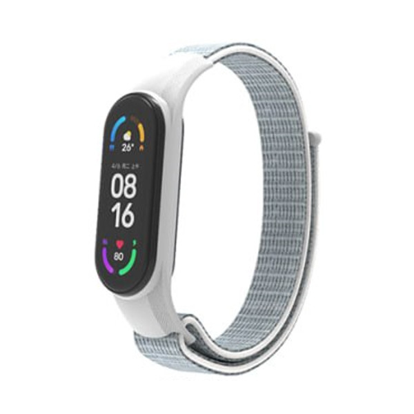 Ремінець Nylon Mi Band 3/4/5/6/7 Silver ( 04 )