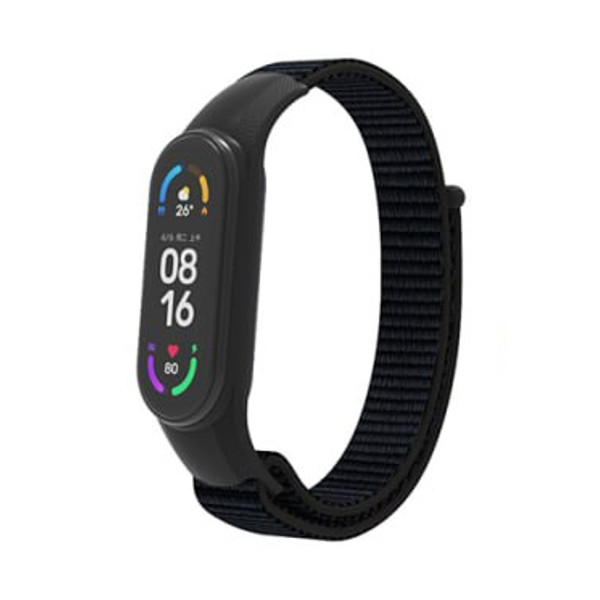 Ремінець Nylon Mi Band 3/4/5/6/7 Black ( 05 )