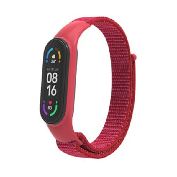 Ремінець Nylon Mi Band 3/4/5/6/7 Red ( 08 )