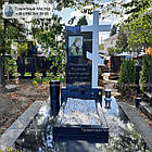 Пам'ятник воїну АТО з граніту з хрестом № 29, фото 7