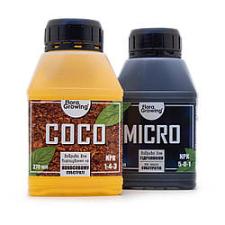 2 х 270 мл Coco Kit - Комплект добрив для вирощування в кокосовому субстраті