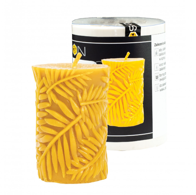 Форма силіконова для свічок — Ролик із листям