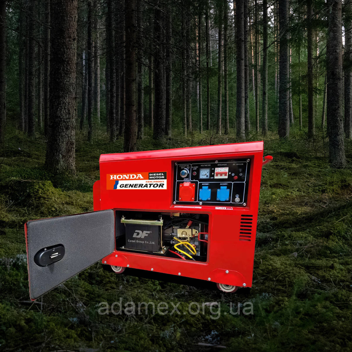 Генератор 3F трифазний 9,8 KW дизельний Honda SDG9800S