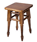 Стілець кухонний дерев'яний з витонченою ногою Смарт Мікс меблі, колір горіх