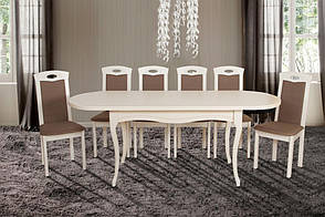 Овальний стіл на кухню Мадрид Модуль Люкс. Стіл Олівер, фото 3