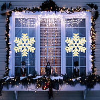 Новорічна прикраса зірка на батарейках 42 см, фото 2