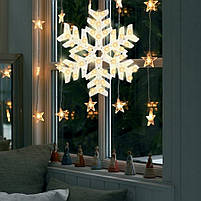 Новорічна прикраса зірка на батарейках 42 см, фото 3