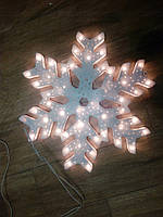 Новорічна прикраса зірка на батарейках 42 см, фото 4