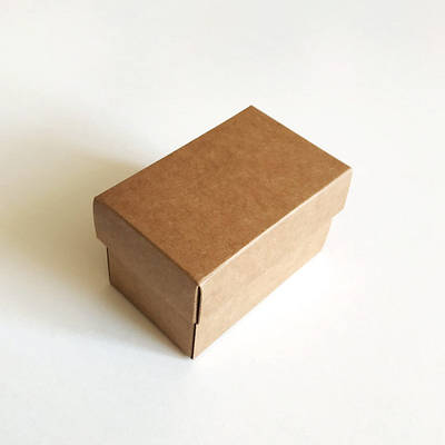 Коробка з крафт картону для macarons 55х90х55 мм.