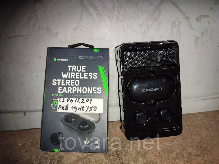 Бездротові навушники Crown CMTWS-5001 Black No 220612203
