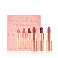 Подарунковий набір gомад Charlotte Tilbury Mini Iconic Matte Revolution Lip Trio Set