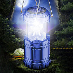 Ручний ліхтар G 85 на сонячній батареї 8LED лампа компактна на батарейках і USB зарядкою