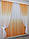 Комплект (4х2,5м+ 2шт. 1,5x2,5м) розтяжка "Омбре" із шифону. Колір помаранчевий з білим. Код 031дк 754т 10-238, фото 3