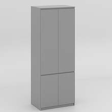 Шафа Стиль-80 (6 полиць) Сірий 2110х800х520 мм