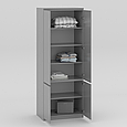 Шафа Стиль-80 (6 полиць) Сірий 2110х800х520 мм, фото 3