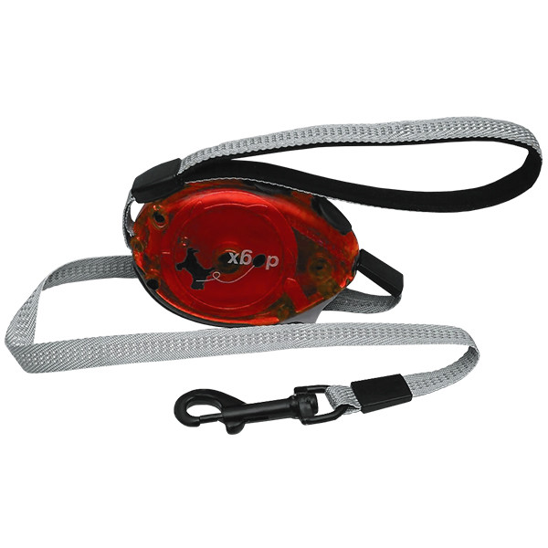 Поводок-рулетка для собак Dogx2GO Belt Glassy L красный для собак до 35 кг длина 2 м Flamingo (5411290211413) - фото 1 - id-p1738943089